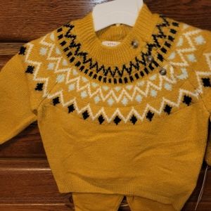 New Cat & Jack sweater outfit size 3-6mths